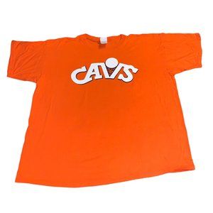 Vintage Cleveland Cavaliers Cavs Orange Cleveland Clinic A3 shirt 90s 80s tee f